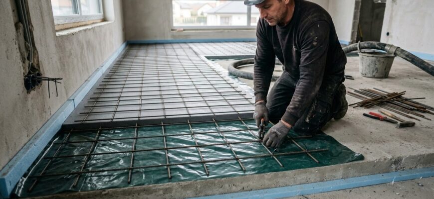 Как сделать «плавающий пол» крепким: руководство по армированию стяжки